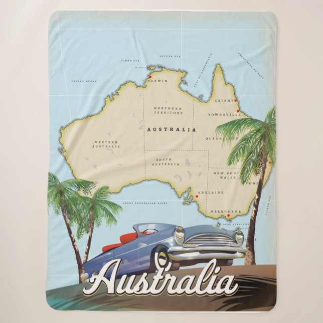 Australia Sherpa Blanket (Front)