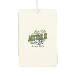 Australia Soccer 2026 Soccer Bold Country Typograp Car Air Freshener