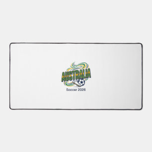 Australia Soccer 2026 Soccer Bold Country Typograp Desk Mat
