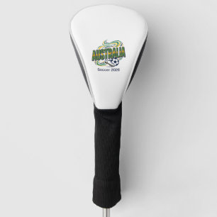 Australia Soccer 2026 Soccer Bold Country Typograp Golf Head Cover