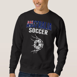 Australia Soccer Ball In Net Australian Football S Sweatshirt