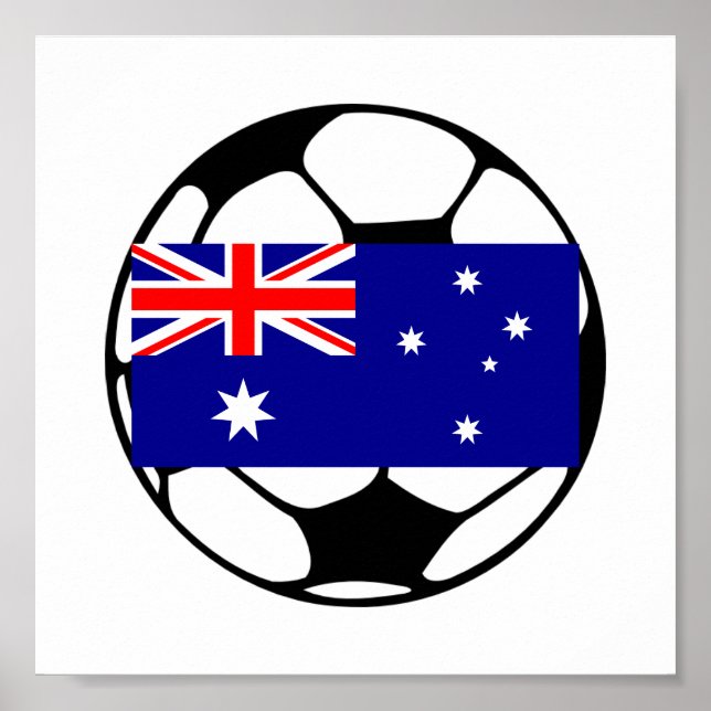 Australia Soccer Ball Poster (Front)