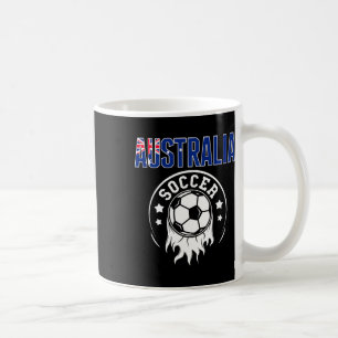 Australia Soccer Fans Jersey Australian Flag Footl Coffee Mug