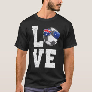 Australia Soccer Love Australian Fan Flag T-Shirt
