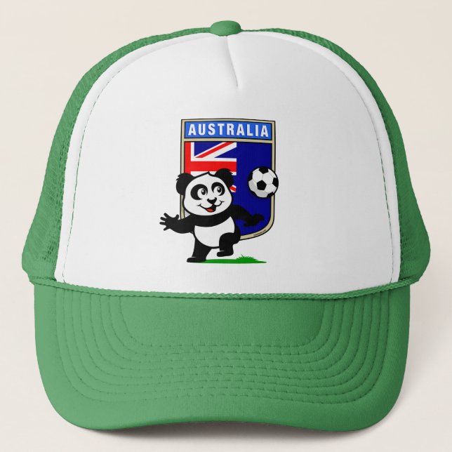 Australia Soccer Panda Trucker Hat (Front)