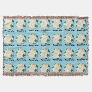 Australia Soccer Throw Blanket