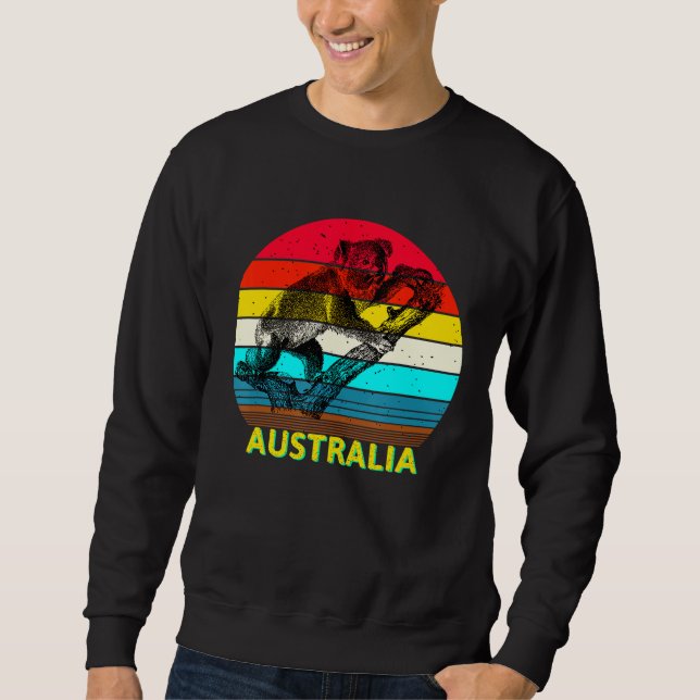 Australia Souvenir Koala Australian Sweatshirt (Front)
