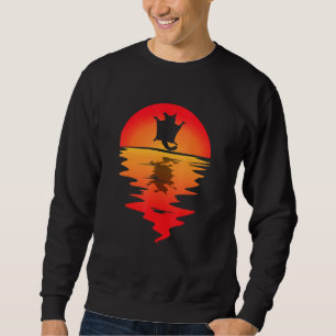 Australia Squirrel Sugar Glider Vintage Sunset Squ Sweatshirt