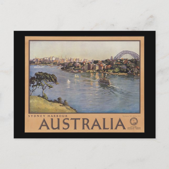 Australia Sydney Harbour Postcard (Front)