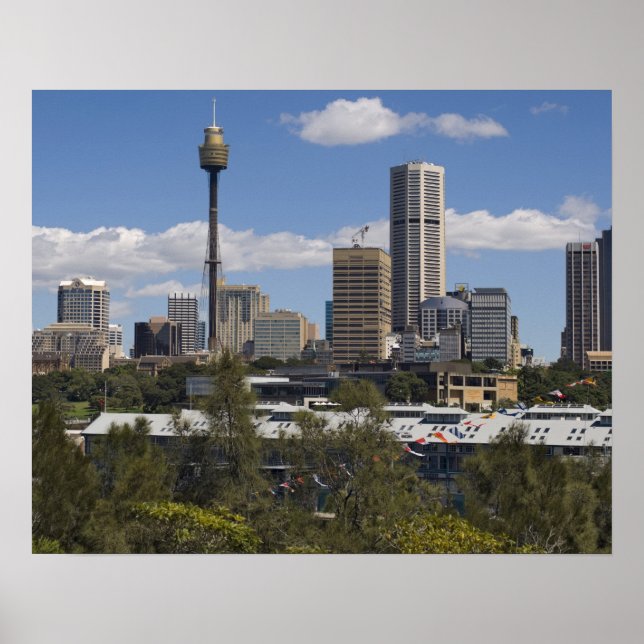 Australia, Sydney, Potts Point. Sydney skyline. Poster (Front)