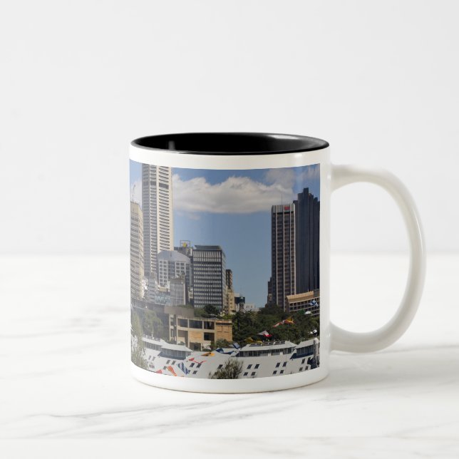 Australia, Sydney, Potts Point. Sydney skyline. Two-Tone Coffee Mug (Right)