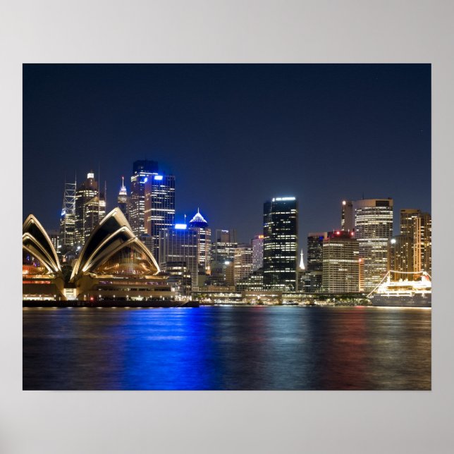 Australia, Sydney. Skyline with Opera House seen Poster (Front)