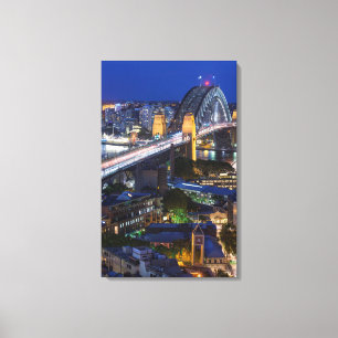 Australia, Sydney, The Rocks area, Sydney Harbour Canvas Print