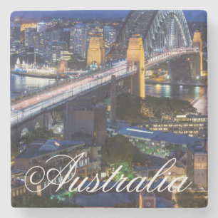 Australia, Sydney, The Rocks area, Sydney Harbour Stone Coaster