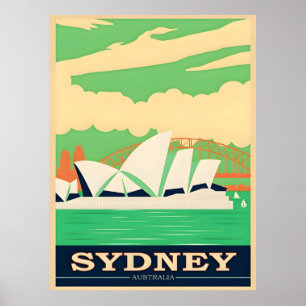 Australia Sydney Travel Poster