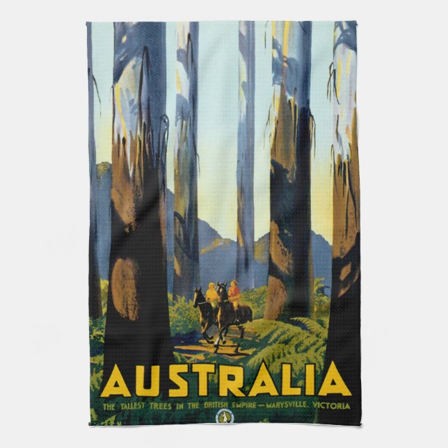 Australia Tea Towel (Vertical)