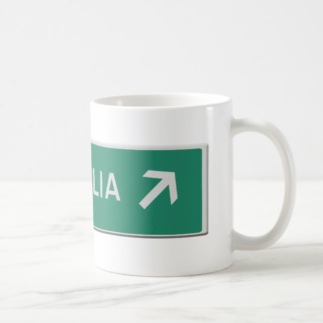 Australia that way coffee mug (Right)