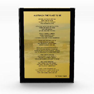 Australia the Place to Be Acrylic Block