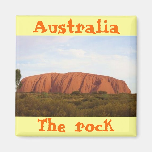 Australia the rock cool magnet design (Front)