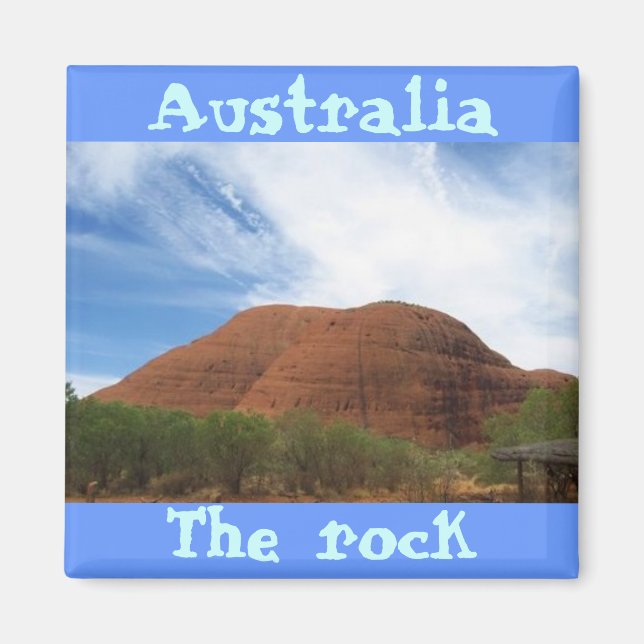 Australia the rock cool magnet design (Front)