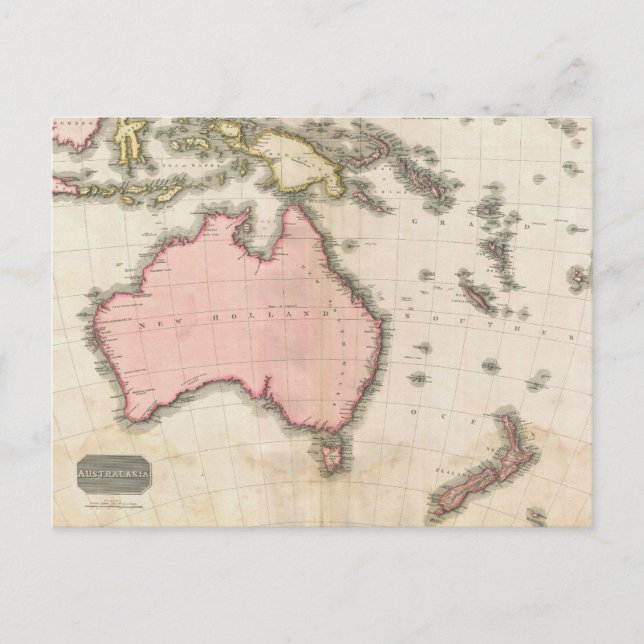 Australia & the South West Pacific Postcard (Front)