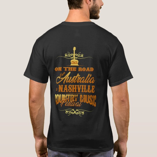 Australia to Nashville CMA Music Fest T-Shirts (Back)