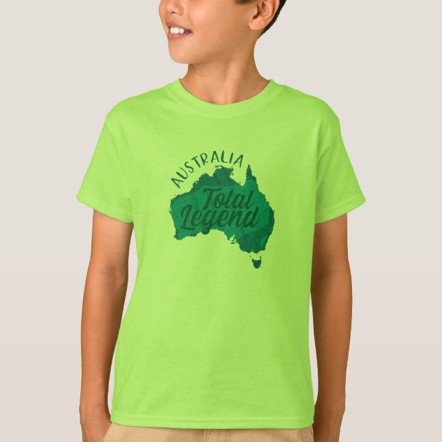 AUSTRALIA TOTAL LEGEND GREEN T-Shirt (Front)