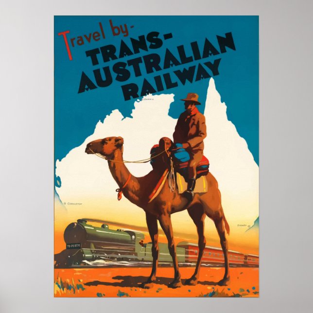 Australia -Trans Australian Railway Poster (Front)