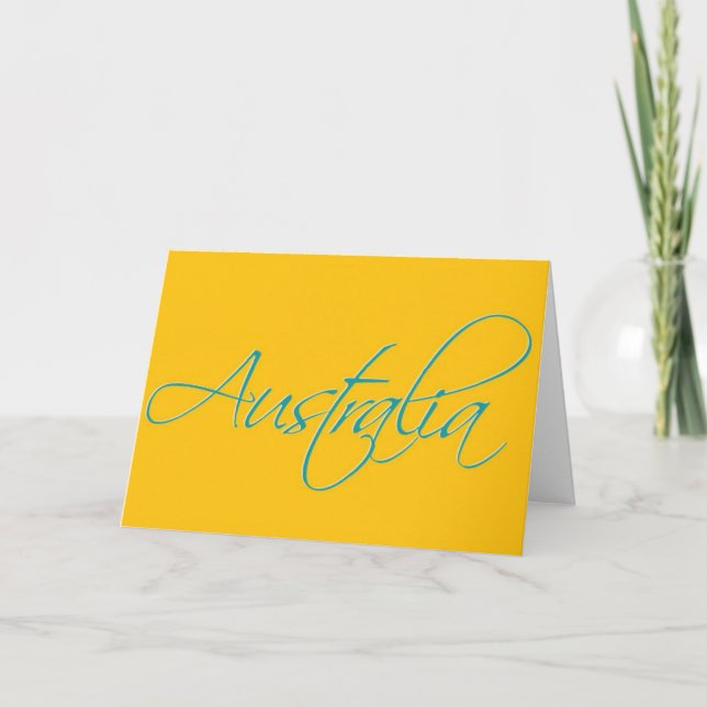 Australia:Travel Greeting Card (Front)