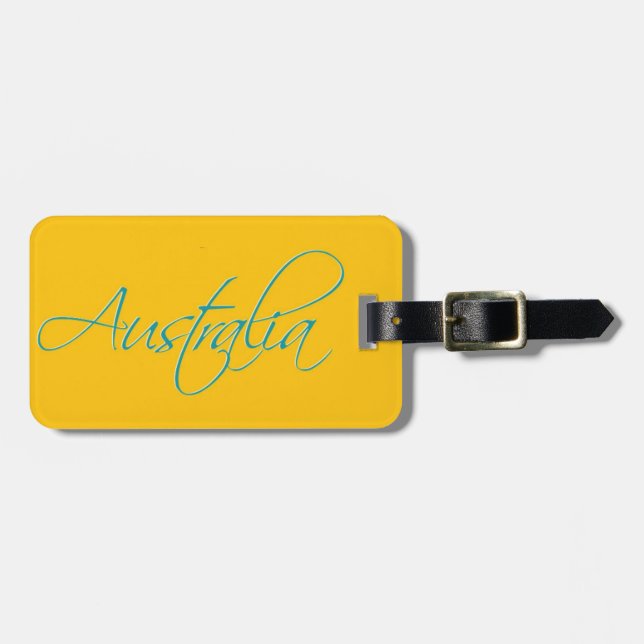 Australia:Travel Luggage Tag (Front Horizontal)