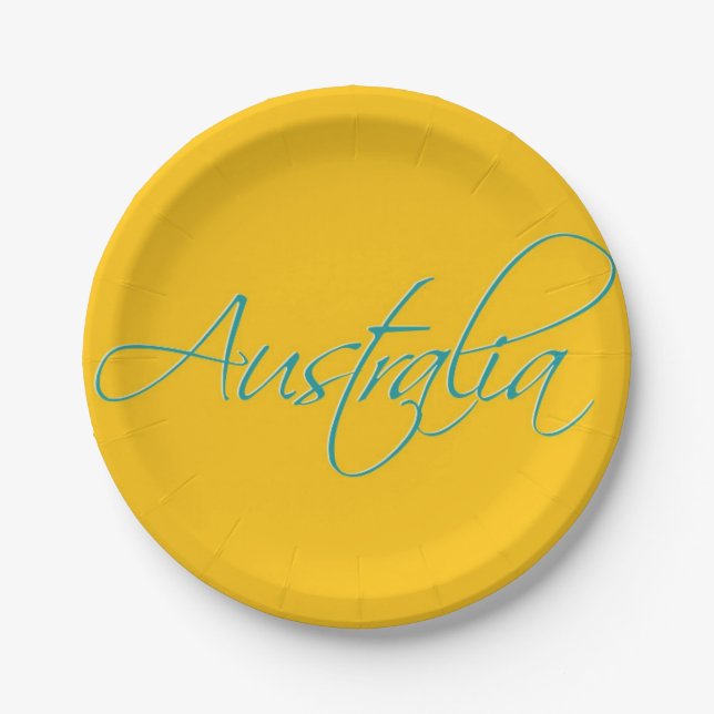Australia:Travel Paper Plate (Front)