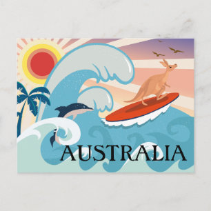 Australia travel postcard