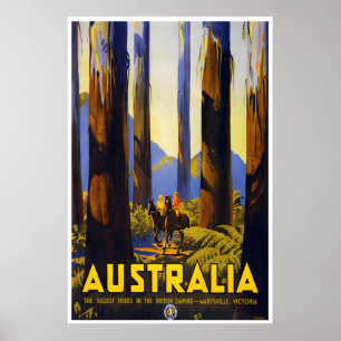 Australia Travel Poster Australian Art Marysville