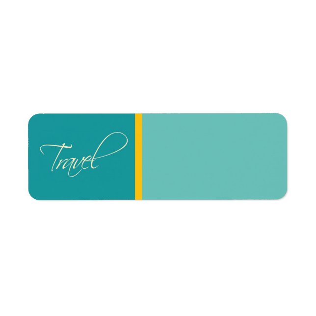 Australia:Travel Return Address Label (Front)