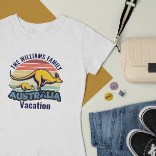 Australia Trip Kangaroo Sunset Custom Women's T-Shirt