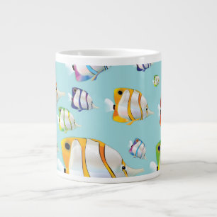 Australia Tropical fish travel poster Large Coffee Mug
