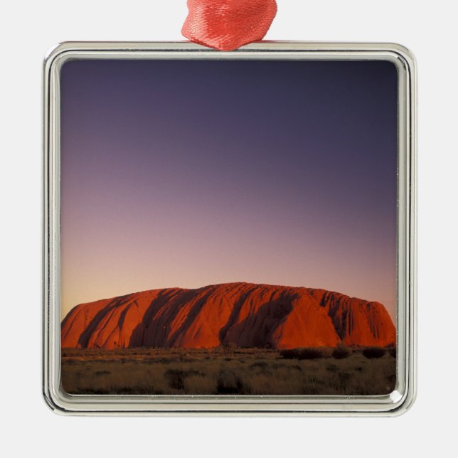 Australia, Uluru Kata Tjuta National Park, Uluru 2 Metal Tree Decoration (Front)