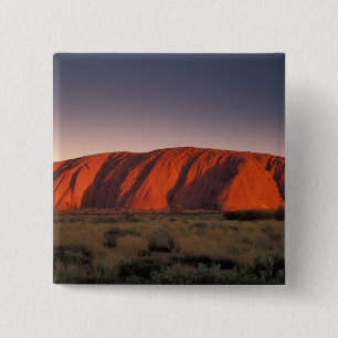 Australia, Uluru National Park. Uluru or 15 Cm Square Badge