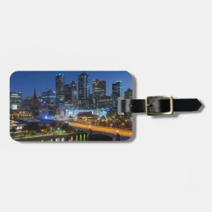 Australia, Victoria, Melbourne, skyline with Luggage Tag