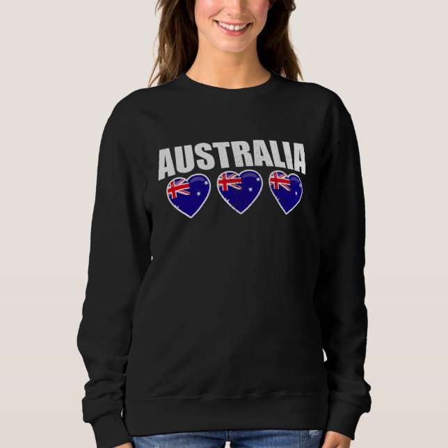 Australia Vintage Australian Flag Aussie 1 Sweatshirt (Front)