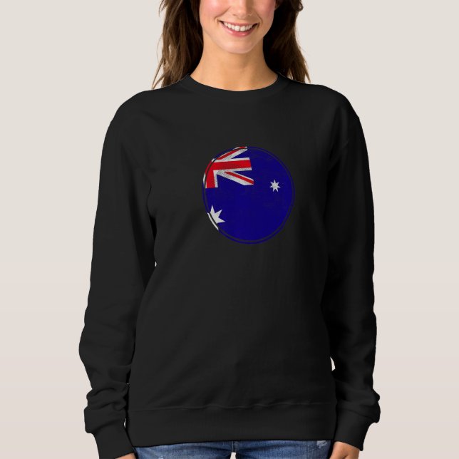 Australia Vintage Australian Flag Aussie  2 Sweatshirt (Front)