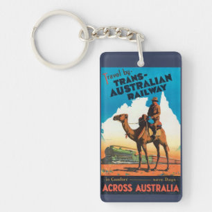 Australia vintage key ring