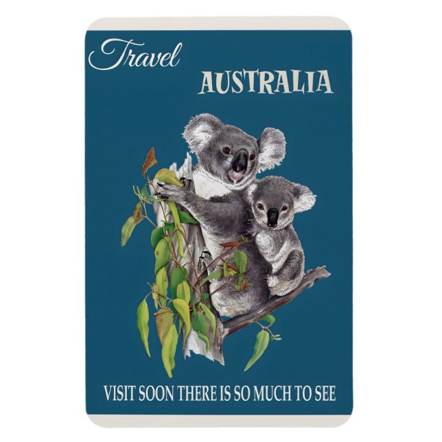 Australia vintage poster magnet (Vertical)