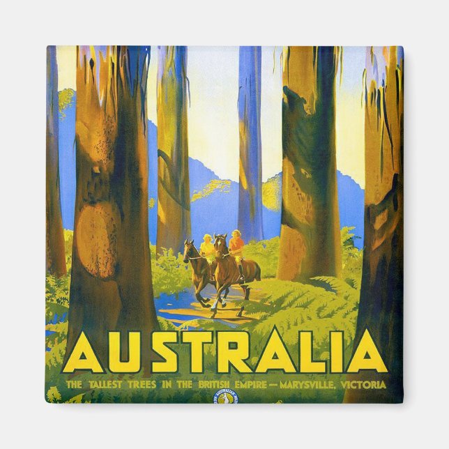 Australia - Vintage Travel Magnet (Front)