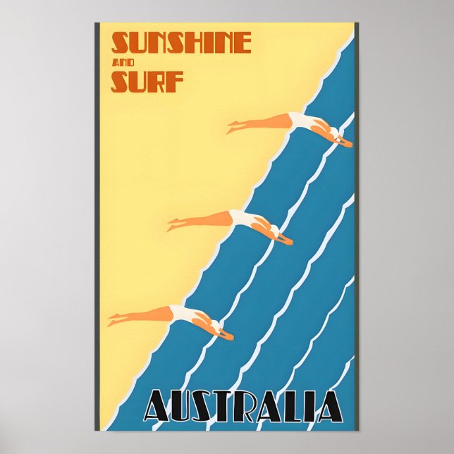 Australia Vintage Travel Poster (Front)