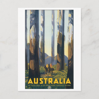 Australia Vintage Travel Poster Postcard