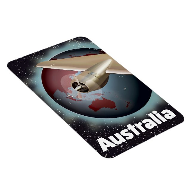 Australia vintage vacation poster magnet (Right Side)