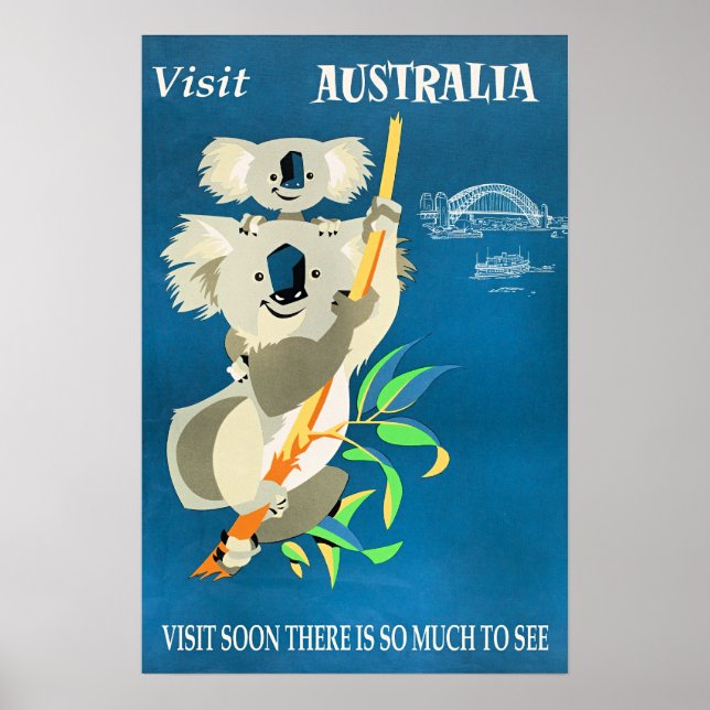 Australia, Visit Soon Poster (Front)