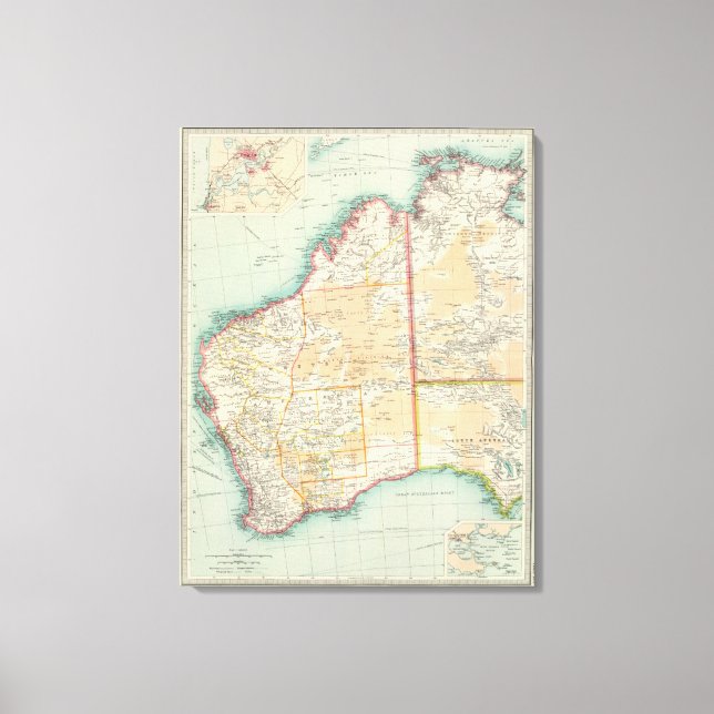Australia western section canvas print (Front)