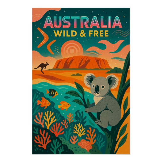 Australia – Wild & Free 2025 Poster (Front)